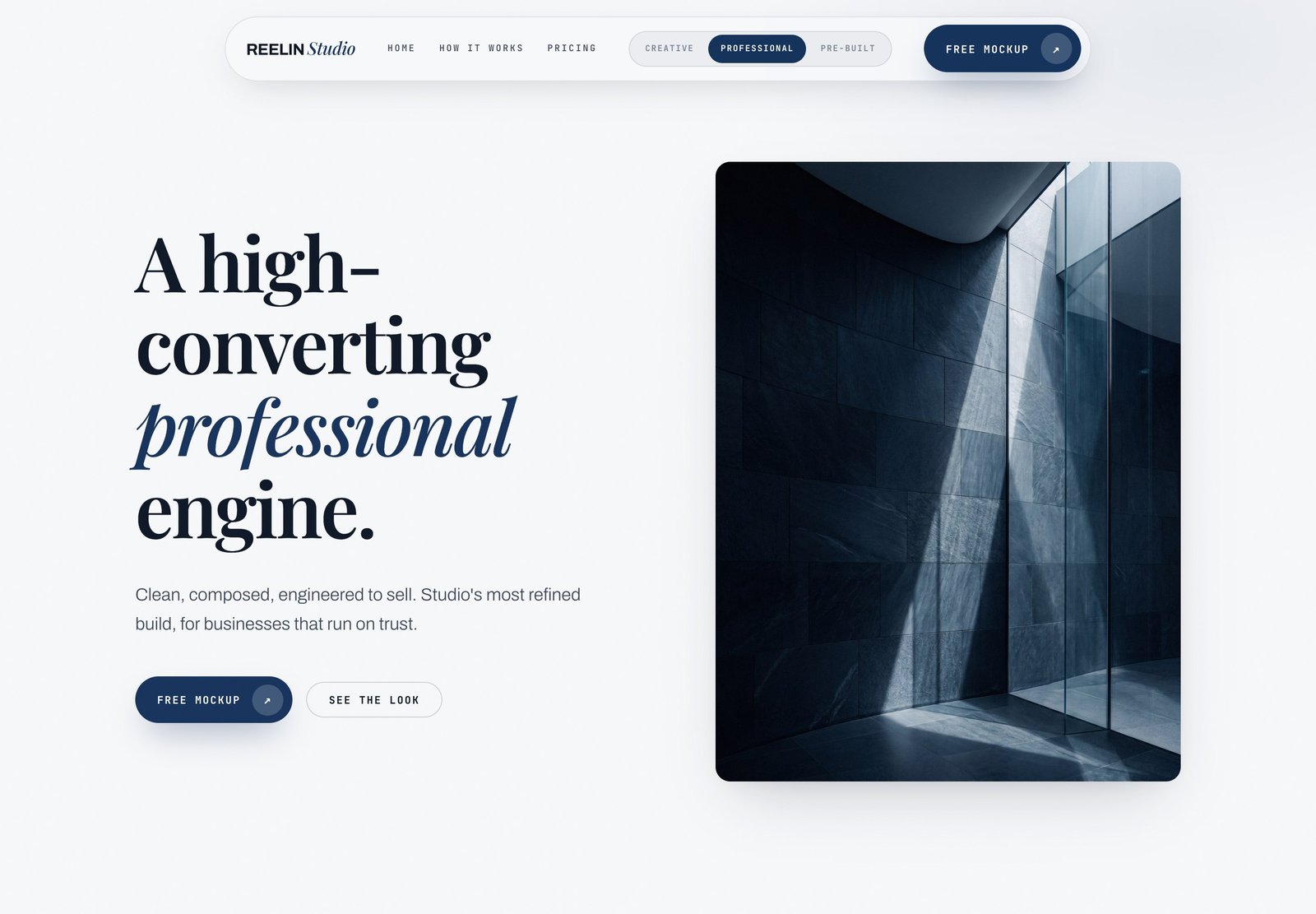 Professional site preview